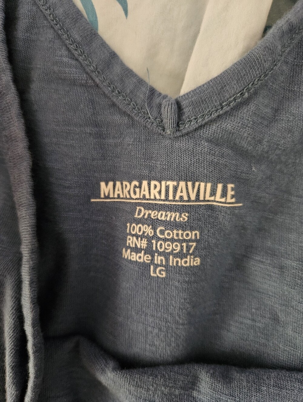Margarittaville Dreams 100% Cotton Pajama Pants & Longsleeve Top Set, Size Large - Picture 3 of 7